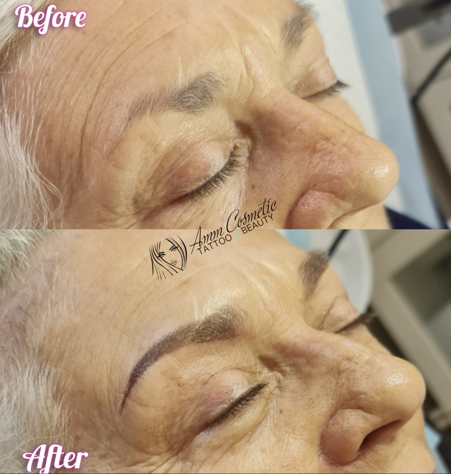 Eyebrow cosmetic tattoo result Baldivis Perth